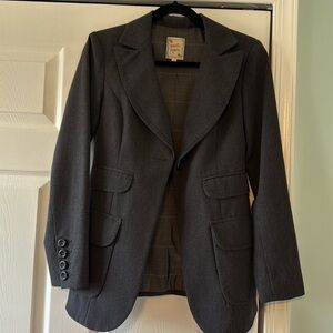 Nanette Lepore Women's Charcoal Grey Blazer